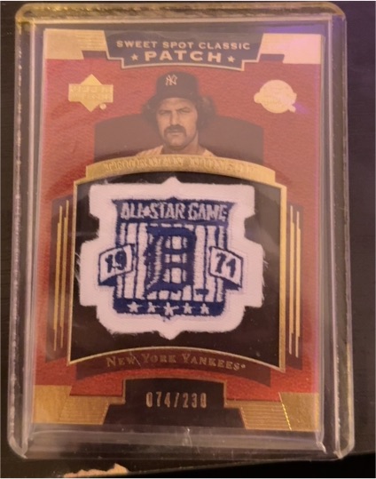 2004 Upper Deck Sweet Spot Classic Patch #074 Thurman Munson — front