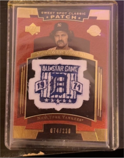 2004 Upper Deck Sweet Spot Classic Patch #SSP-TM Thurman Munson — front