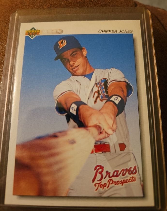 1992 Upper Deck Minors #165 Chipper Jones Braves Top Prospects — front