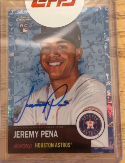 2022 Topps Chrome Platinum Anniversary #377 Jeremy Pena — front
