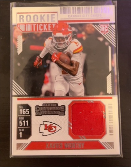 2024 Panini Contenders Rookie Ticket #RTS-XWY Xavier Worthy — front