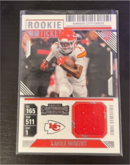 2024 Panini Contenders Rookie Ticket #RTS-XWY Xavier Worthy — front