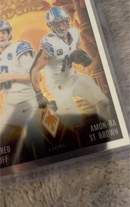 2024 Panini Phoenix #TT-DET Amon-Ra St. Brown / Jared Goff Treasured Tandems — front