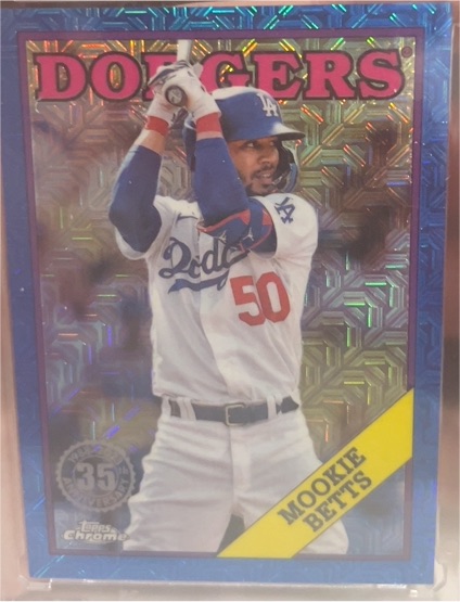 2023 Topps Update 35th Ann '88 Chrome Mojo #T88CU-83 Mookie Betts — front