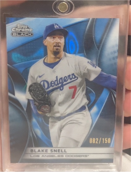 2025 Topps Chrome Black #129 Blake Snell — front