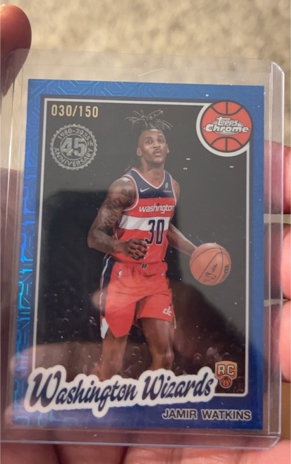 2025-26 Topps Chrome 45th Anniversary #030 Jamir Watkins — front