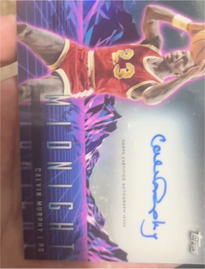 2024 Topps Midnight Horizon Signatures #HS-CM Calvin Murphy — front