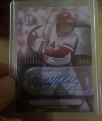 2024 Topps Tribute #TA-TP Tony Perez — front
