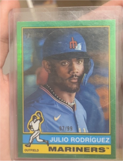 2025 Topps Heritage #369 Julio Rodríguez — front
