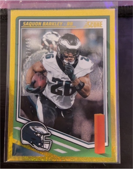 2025 Panini Score #61 Saquon Barkley — front