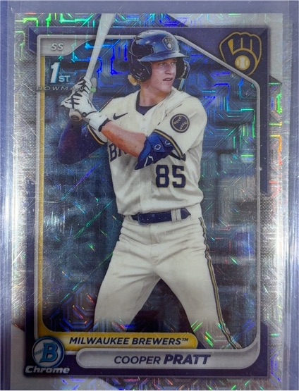 2024 Bowman Chrome Prospects Mojo #BCP-137 Cooper Pratt — front