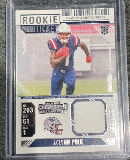 2024 Panini Contenders Rookie Ticket Swatches Variation #RTS-JPK Ja'Lynn Polk — front