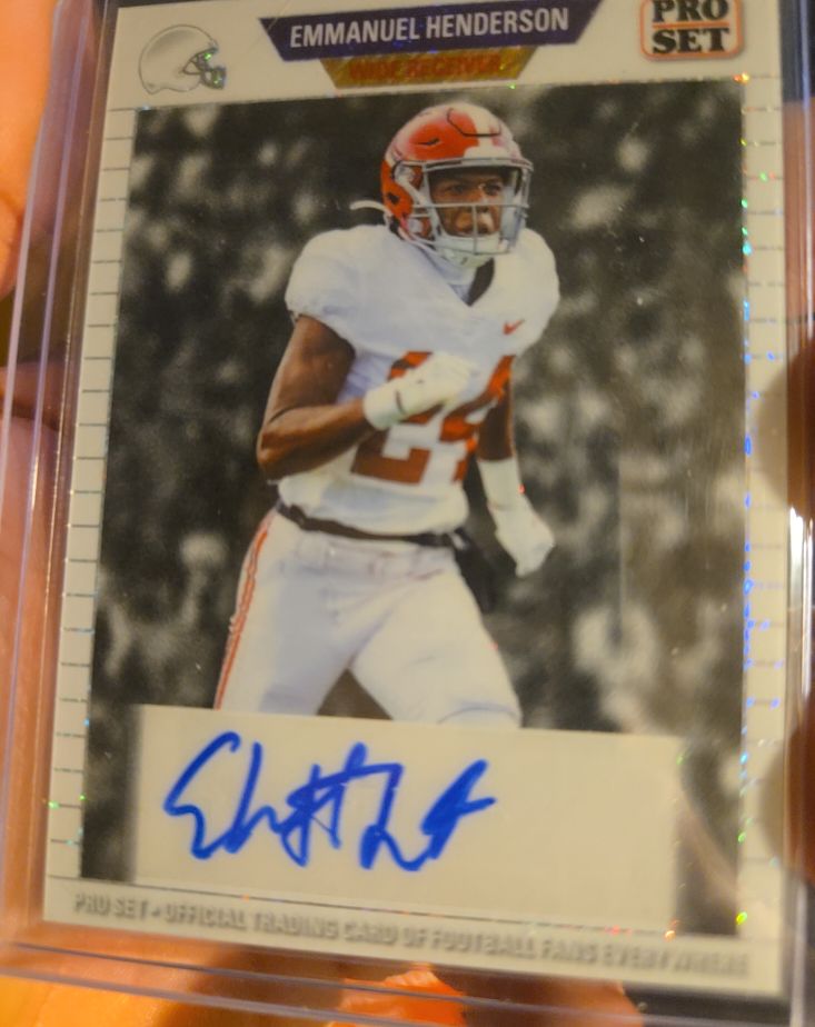2024 Leaf Pro Set Rc Auto Emmanuel Henderson — front