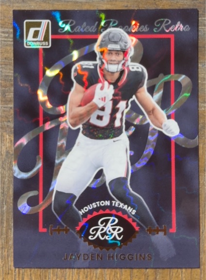 2025 Donruss Rated Rookies Retro #8 Jayden Higgins — front
