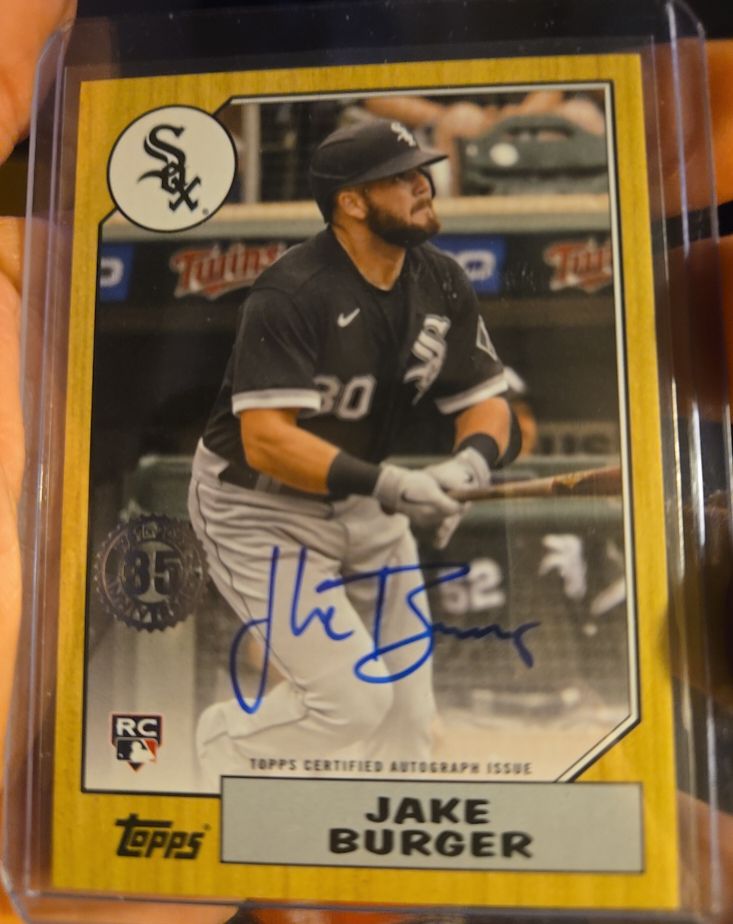 2022 Topps Series 1 1987 Design #87BA-JBU Jake Burger — front