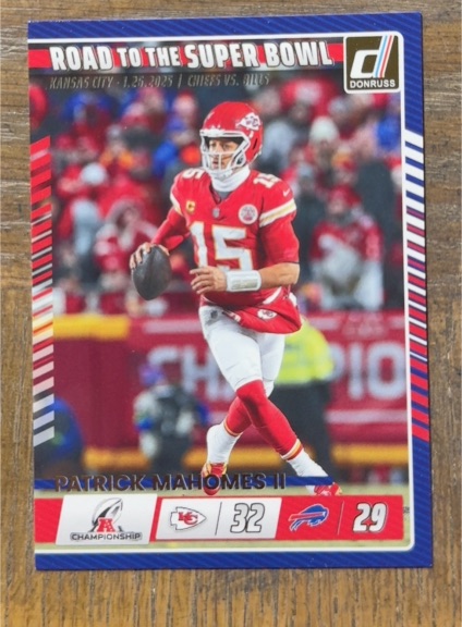 2025 Donruss Road To The Super Bowl #2 Patrick Mahomes II — front
