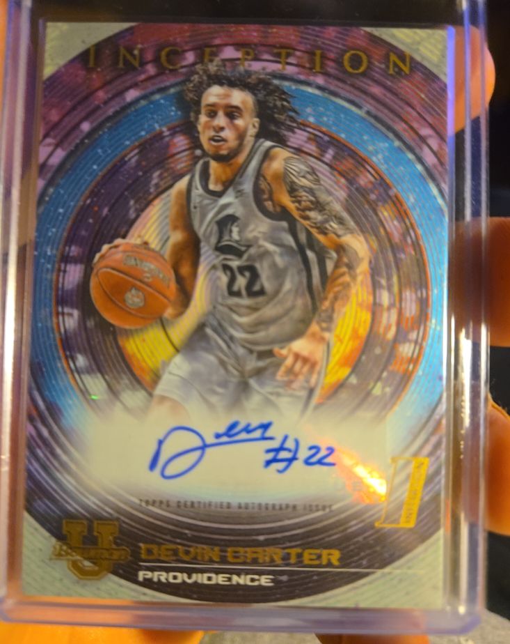 2022 Bowman University Inception #BIA-DC Devin Carter Autograph — front