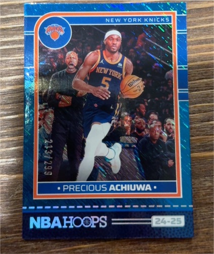 2024-25 Panini NBA Hoops #24-25 Precious Achiuwa — front