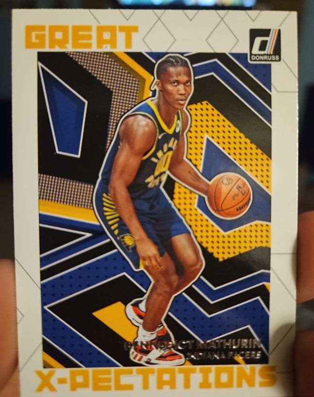 2022-23 Donruss #2 Bennedict Mathurin Great X-Pectations Indiana Pacers — front