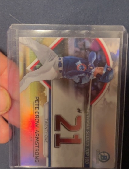 2023 Bowman Chrome #BTP-21 Pete Crow-Armstrong — front