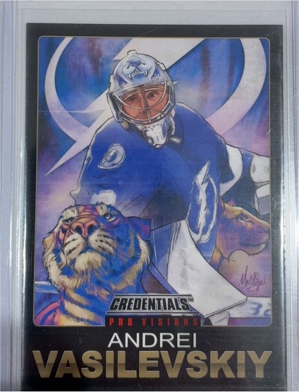 2021-22 Upper Deck Credentials Pro Visions #5 Andrei Vasilevskiy — front