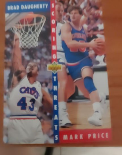 1992-93 Upper Deck #498 Brad Daugherty / Mark Price — front