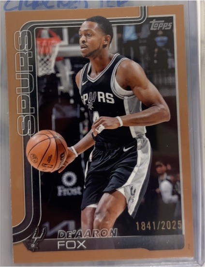 2025-26 Topps #196 De'Aaron Fox — front