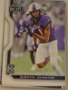 2023 Leaf Draft #B1-10 Quentin Johnston — front