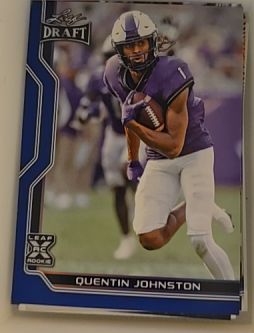 2023 Leaf Draft #B1-10 Quentin Johnston — front