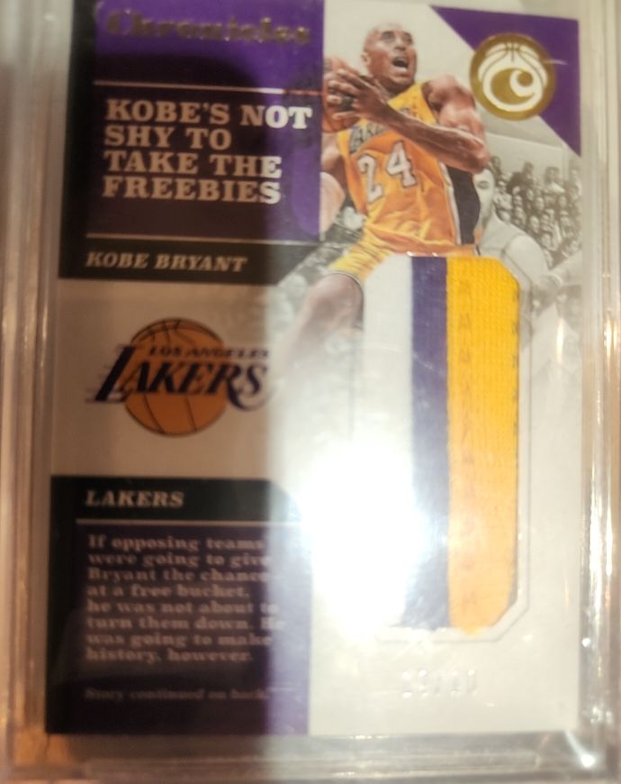 2017-2018 Panini Chronicles #CS-KBR Kobe Bryant — front