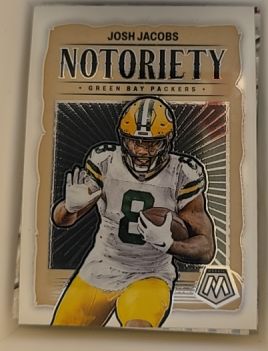 2024 Panini Mosaic #5 Josh Jacobs Notoriety — front
