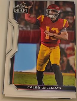 2023 Leaf Draft #B1-2 Caleb Williams Base Heisman USC — front