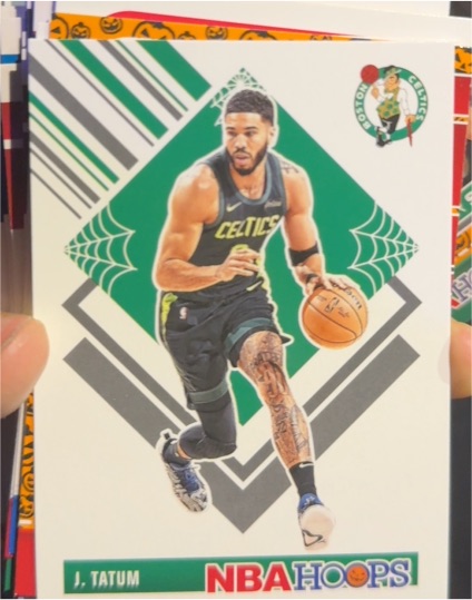 2024-25 Panini NBA Hoops Haunted Hoops Tribute #284 Jayson Tatum — front