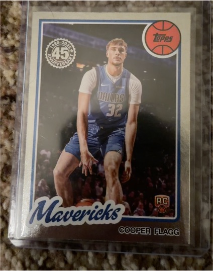 2025-26 Topps Basketball #80BK-51 Cooper Flagg 45th Anniversary Rookie — front