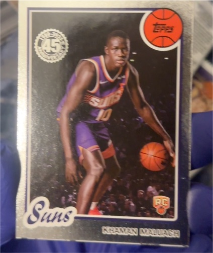 2025-26 Topps 1980-81 Topps Basketball 45th Anniversary #80BK-57 Khaman Maluach Rookie — front