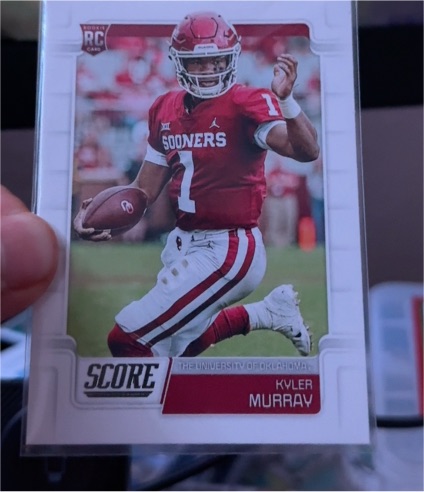 2019 Panini Score #384 Kyler Murray Rookie Card — front
