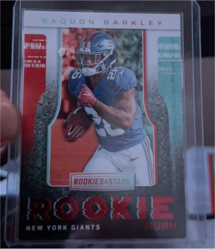 2018 Panini Rookies & Stars Rookie Rush #RR-2 Saquon Barkley — front