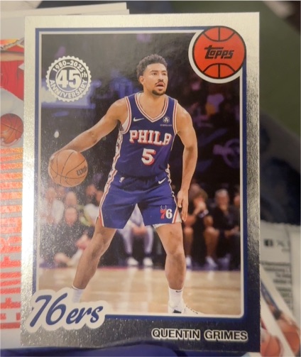 2025-26 Topps Basketball 45th Anniversary #80BK-46 Quentin Grimes — front