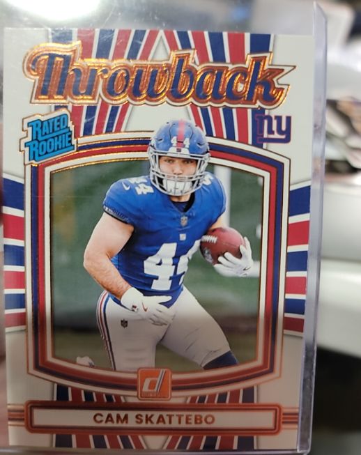 2025 Donruss Throwback Rated Rookie #36 Cam Skattebo — front