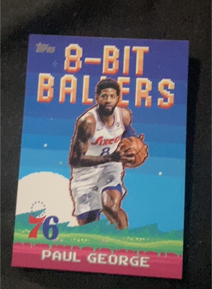 2025-26 Topps Basketball 8-Bit Ballers #8B-7 Paul George — front