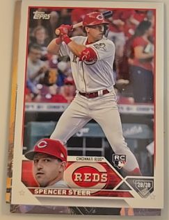 2023 Topps #489 Spencer Steer — front