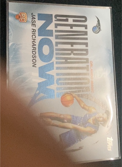 2025-26 Topps Basketball Generation Now Jase Richardson — front