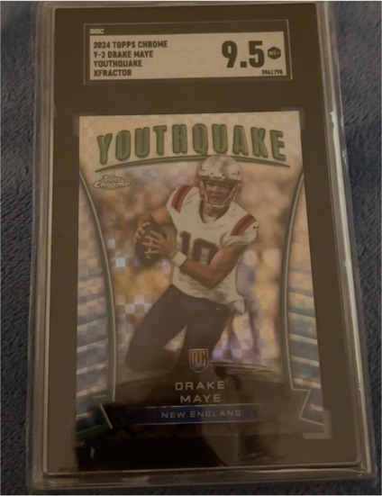 2024 Topps Chrome #Y-2 Drake Maye Youthquake Rookie — front