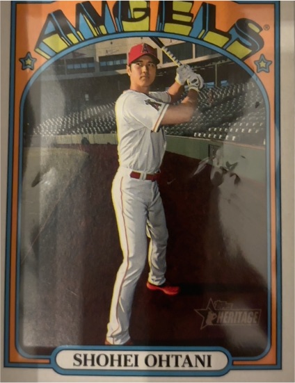 2021 Topps Heritage #245 Shohei Ohtani — front