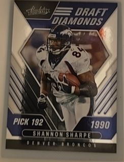 2022 Panini Absolute Draft Diamonds #DD-7 Shannon Sharpe — front