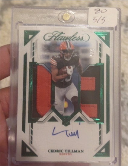 2023 Panini Flawless #3/5 Cedric Tillman — front