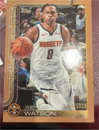 2025-26 Topps #106 Peyton Watson — front