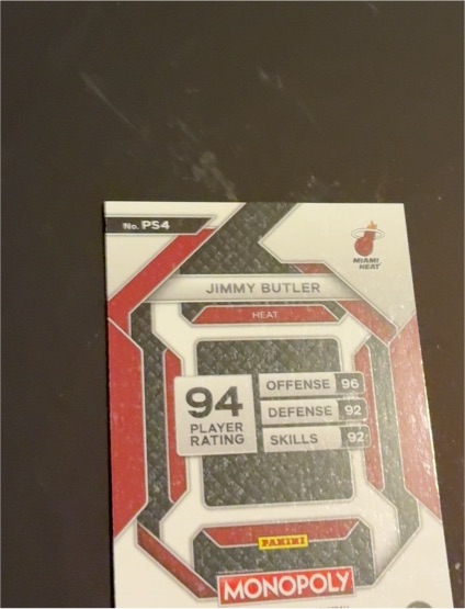 2023 Panini Prizm Monopoly #PS4 Jimmy Butler — front