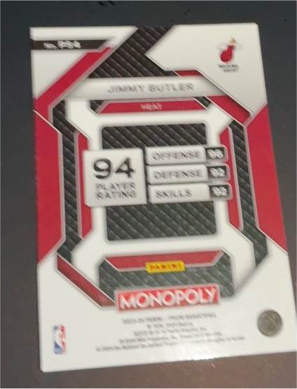 2023-24 Panini Prizm Monopoly #PS1 Jimmy Butler — front