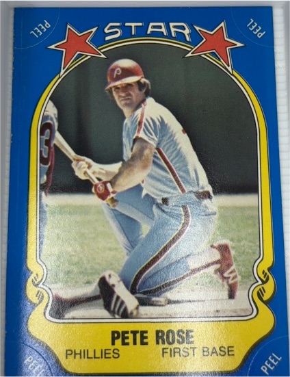 1981 Fleer Star Stickers #74 Pete Rose — front